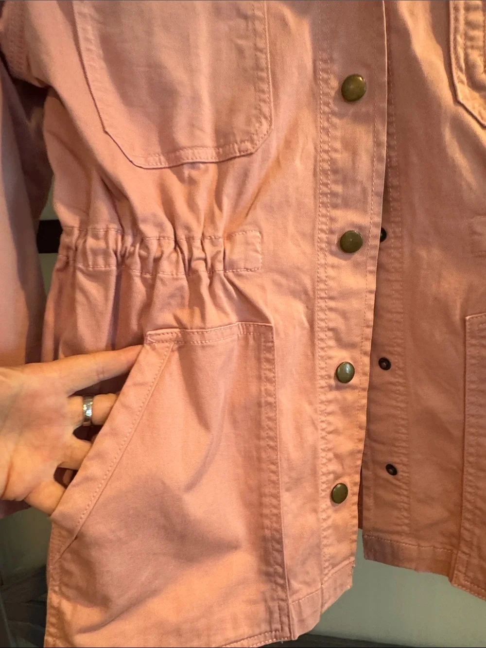 Caslon Dusty Rose Utility Jacket